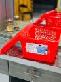 Multipurpose Vanity / Fruits & Vegetables Basket With Lid (Large Size)  Large: 9.5 Inch Length x 9.5 Inch Width x 6 Inch Height. Random Colors. 