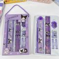 Sanrio Stationery Set Birthday Kuromi Melody Pencil Learning Stationery Supplies Children's Day Back to School Gift Box. 