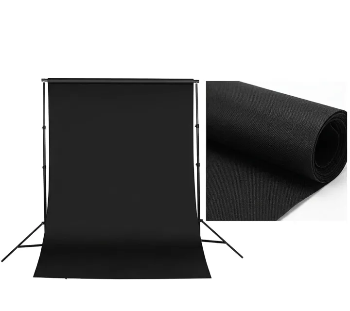 4Ft×5Ft Black Screen Chroma Key Background, Black Screen For Studio ...