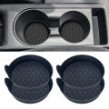 Non-slip Car Cup Holder Mat Non-slip Car Cup with Finger Groove Design Washable Silicone Cup Mat for Auto Interior Accessories Ideal for Car Water. 
