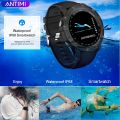 ?Latest Model?Antimi Smart Watches,Bluetooth Smart Watch Fitness Tracker Activity Trackers Smartwatch With Pedometer Heart Rate Monitor Blood Oxygen Pressure IP68 Waterproof Sleep For iOS Android. 