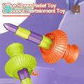 Fingertip Fidget Toy Colorful Mini Telescopic Cutter Fidget Toy Fun Stress Relief Sensory Toy for Teens Adults Creative 3d Printing Party Favor School Study Break Toy. 
