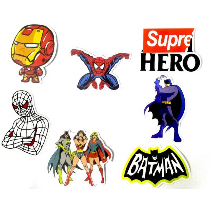 7 PCS super hero stickers (series-4)