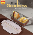HOME / UNCATEGORIZED Leak Proof Eco Lunch Box Stainless Steel. Four Sided Lock.. 
