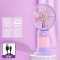 ZKM Mall Mini fan USB Rechargeable Handheld & Desktop Fan – Portable, Lightweight, Adjustable Speed, Electric Cooling Fan for Kids , School fan for girls , Travel, Office & Summer Use. 