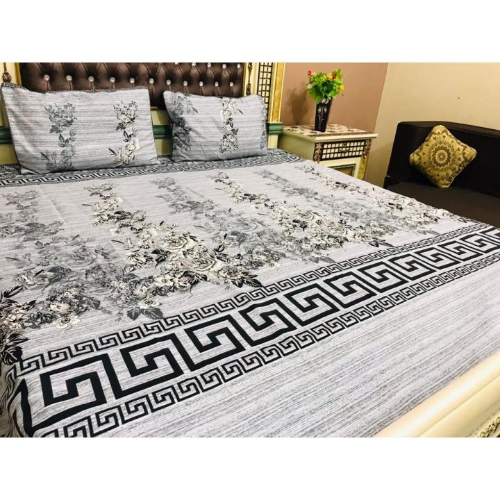 Bed Sheet/ 3D-Crystal Cotton Double Bed Sheet/Premium Quality.