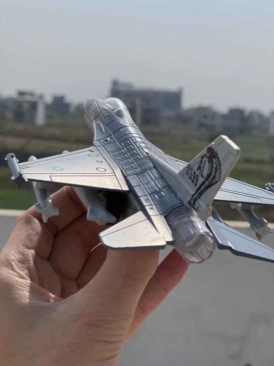 F-16%20Fighter%20Jet%20Aero%20Plane%20Diecast%20Toy%20Grey%20Office/Home%20Decor%20and%20For%20Kids%20Collectors%20-%20Image%204