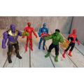 5 Pcs Set Large Size - Avengers Marvel Superhero Action Figures Toys Set Movable. 