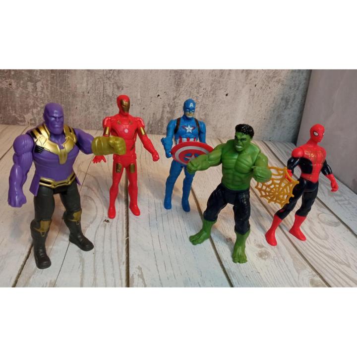 5 Pcs Set Large Size - Avengers Marvel Superhero Action Figures Toys Set Movable
