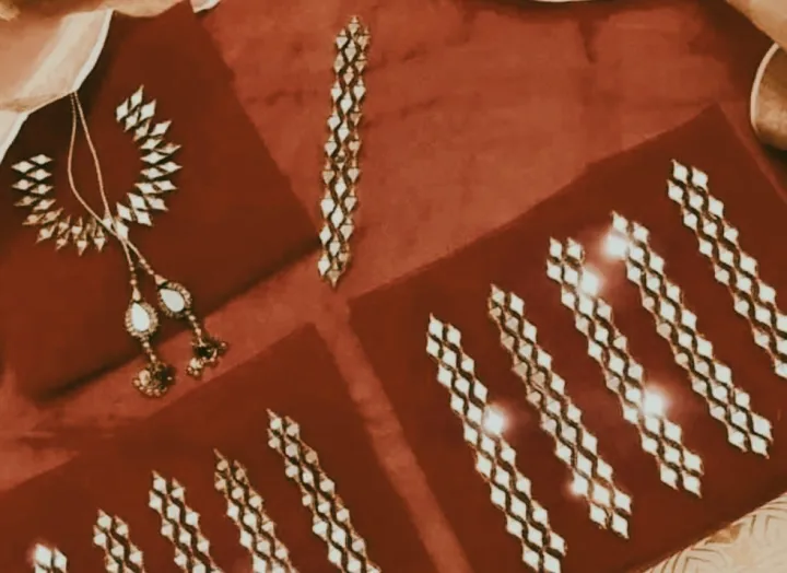 Organza%20mirror%20work%20shirt%20(%201%20pcs%20)%20work%20on%20neck'%20heavy%20sleeves%20and%20back%20gala%20with%20tussel%20-%20Image%204