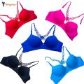 FairyShop Front Open Padded Bra Back Flower Design for Girls and Women - 7BF. 