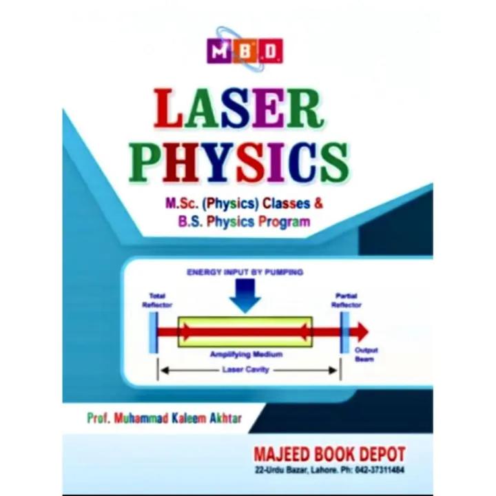 Laser Physics For MSc Physics & BS Programs By Prof Kaleem Akhtar