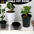 2 Pcs Melamine Gamla Pot for Home Garden Decor. 