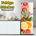 Self adhesive Fridge Door Sticker Oil Proof Scratch Proof - RED. 