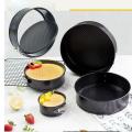 Pack Of 3 Non-Stick Round Cake Pan Set. 