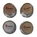 SET OF 4 Spartx Sports Logo Car Wheel Center Caps Premium Quality 5.72 cm = 2.25 Inches Shining Chrome. 