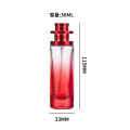 Gradient Glass Perfume Bottles Cylindrical Pressure Spray Bottle Screw Cosmetics Packing Oil Emulsion Bottles. 
