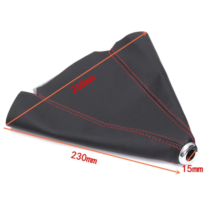 motor%20tool%20Black%20PVC%20Leather%20Gear%20Manual%20Shifter%20Shift%20Boot%20W%20/%20Blue%20Stitch%20Universal%204%20(Red)%20-%20Image%204