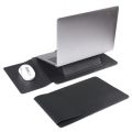 13 15 inch Professional Adjustable Stand Laptop Sleeve with Mouse Pad Shockproof Tablet Case Colorful PU Leather Computer Bag for HP/Dell/Surface Office. 