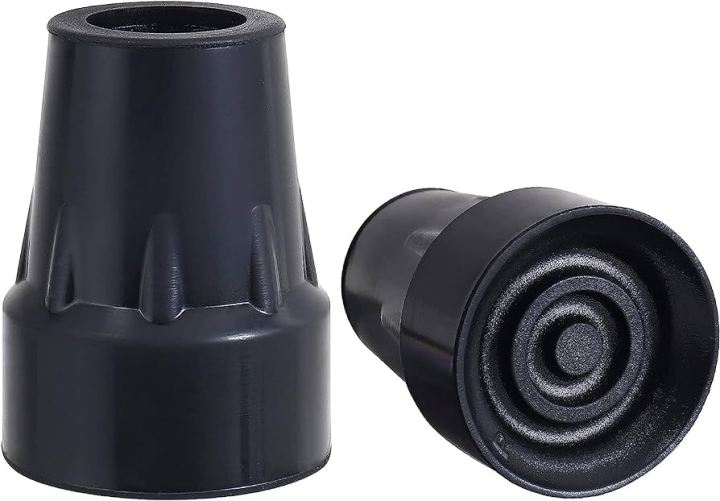 Standard Rubber Tips for Crutches (Baisakhi) and Elbow Stick (Pack of 2)