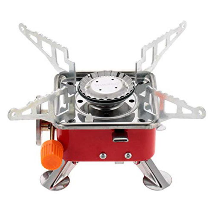 Original Mini Portable Square Stove for Backpacking Hiking Windproof Burner Camping Stove Foldable Stove for Outdoor & picnic
