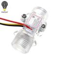 4 stars transparent flow sensor turbine flow meter water flow sensor transparent water meter. 