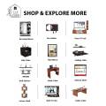 Unique Rectangular Dressing Wall Mirror with Shelves Wall Hanging Dressing Mirrors Dark Brown DIY Wall Mounted Dressing Table Wall Mirror with Shelf. 