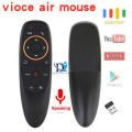 Voice Control Air Remote Mouse - 2.4GHz Wireless With Gyro Google Microphone Remote IR Learning 6-axis for All Kinds Of Android TV Box / PC and Other Devices - (G10s). 