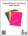 Colourfull Hard Card Sheets Chart Paper 200gm 20''x26'' (Pack of 15 Sheets). 