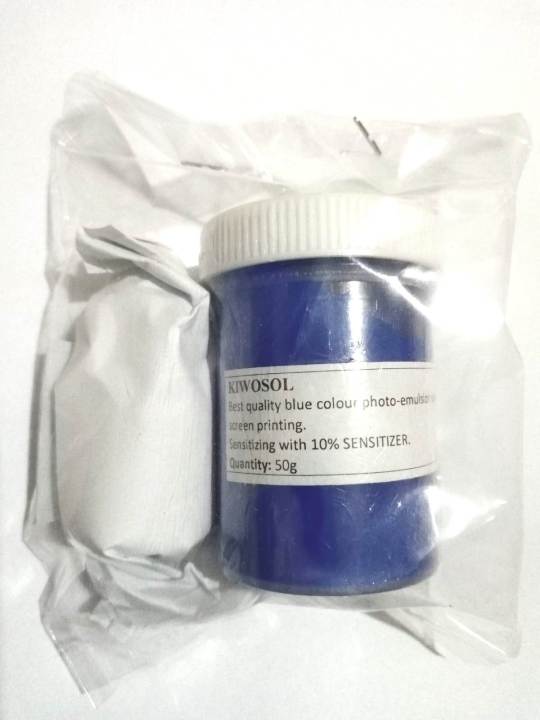 Kiwosol and Bekromint for screen printing- screen printing coat-sensitizer drop