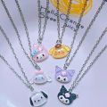Kawaii Cartoon Sanrio Kuromi Melody Pochacco Pendant Necklace/ Anime Characters Little Animal Chain Decorative Necklace. 