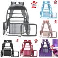 Best high Quality  Clear Backpack Heavy Duty Transparent See Through Bag for College Work Travel Security,Black. 