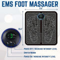 Ems Foot Massager - Electric Foot Massager Mat Fo - Muscle Stimulation Foot Massager Pad - Folding Portable Foot Massage Machine - USB Rechargeable Instant Relief Portable Feet Massager. 
