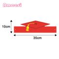 Adjustable Size Hats 5 Pcs Graduation Party Doctor Hats Unisex Disposable 3d Design Adjustable Size for Bachelor Master Ceremony Perfect Photo Prop for Academic Cap Paper Hats. 