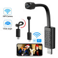 Portable V380 Pro 2MP 1080P HD USB Surveillance Camera With Rotatable Gnoose Neck, Motion Detection (WiFi & Hotspot). 