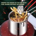 Stainless Steel Deep Frying Pot With Strainer. 