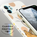 Jizetin for Infinix Hot 10S / Hot 10S NFC Back Cover Tom and Jerry Design Soft Multicolor Square Liquid Phone Case Full Camera Shockproof Protection Silicone Phone Cases. 