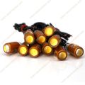 Motorcycle Mini Indicators Super Bright LED License Number Plate Bolt Screw Tail Rear Light Brake Fog Lamp LED Bulb 2Pcs. 
