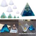DIY 20mm-60mm Pyramid Crystal Epoxy Resin Mold Pyramid Triangle Quicksand Silicone Mold. 