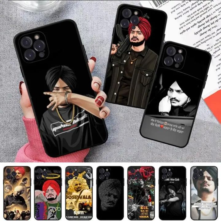 Indian Rapper Sidhu Moose Wala Phone Case For iPhone 14 11 12 13 Mini Pro XS Max Cover 6 7 8 Plus X XR SE 2020 Funda Shell