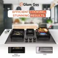 Glam Gas Black Berry Hob | 3 Burner | Gas Stove | Kitchen Gas Stove | Choolah. 