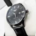 CASSRAY Luxury Fashion Water Resistant Luminous Leather Straps Business Watch for Men. 
