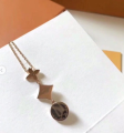 LV Louis Vuitton Three-Flower Four-Leaf Clover Necklace 925 Silver Rose Gold White Agate Shell Flower. 