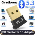 Wireless USB Bluetooth Transmitter V 5.3 CSR Mini Dongle Adapter USB 2.0 CSR 5.1 Audio Receiver For Win 8 10 PC Computer Laptop. 