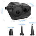 RUNACC 4000mAh Rechargeable Air Pump With Power Bank Electric Air Pump Portable Air Pump with 3 Nozzles. 
