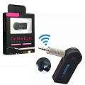 Car Bluetooth Adapter 3.5mm For AUX Audio Stereo Receiver Music With MIC, Usb Bluetooth Wireless Music Audio Receiver & Adapter For Car with 3.5mm Aux Best Quality - Black. 