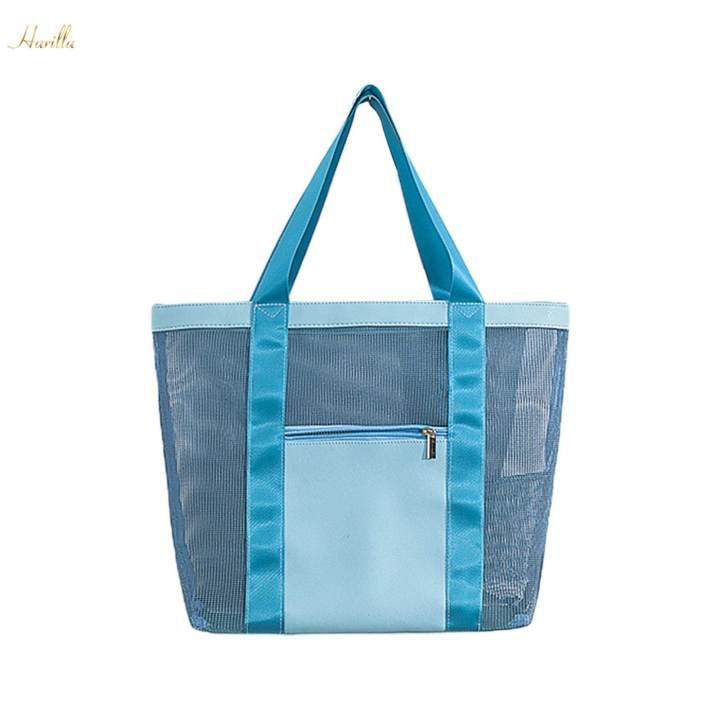 Womens Travel Bag Mesh Beach Tote Lightweight Daraz.pk