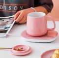 Techmanistan Cermaic Coffee Mug Warmer with Auto Shut Off and Heating Function Electric Beverage Warmer Plate. 