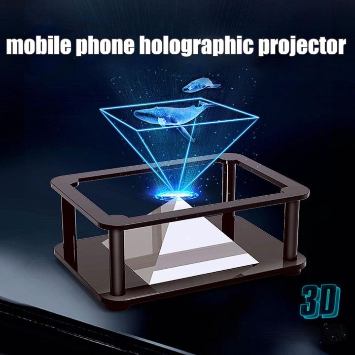 Universal Plastic 3D Holographic Display Stand Toys Creative Holographic Projector Pyramid Hologram Projector Gifts