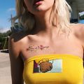 【Good-Love Store】Waterproof Temporary Tattoo Sticker letter plane tatoo fake tattoos for men women. 